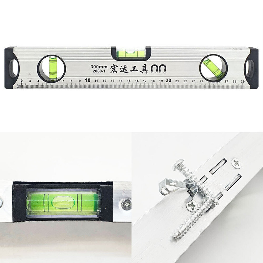 [오늘출발] 눈금 수평자 변기 수평 평행자 기자 수평대 30cm 수준기 수준계 물 세탁기 측량자 평형자 자석 사각 조절