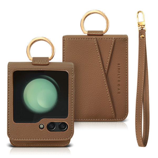 [로어케이씨테크][오늘출발] 심플리로어 갤럭시 Z플립7 FE 6 5 4 윈디 레더 카드 케이스 14시이전 주문건 당일출고 / 무료배송