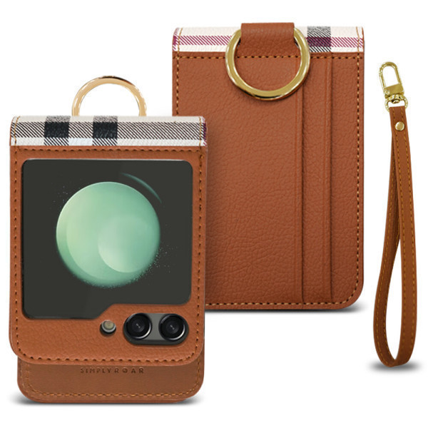 [로어케이씨테크][오늘출발] 심플리로어 갤럭시 Z플립7 FE 6 5 4 3 카드수납 베라 레더 케이스 14시이전 주문건 당일출고 / 무료배송