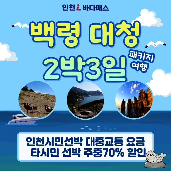 |여행가는달|백령도 대청도 2박 3일(타시도민/인천시민)