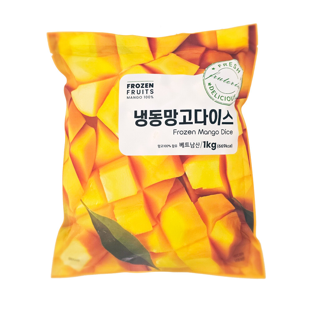 [오늘출발] 이안 냉동망고 다이스 3kg(1kg x 3팩)/베트남산