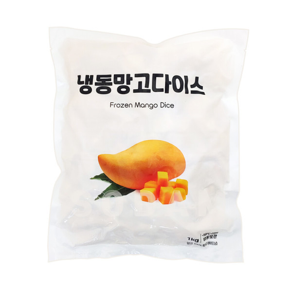 [오늘출발] 이안 냉동망고 다이스 2kg( 1kg x 2팩 )/베트남산