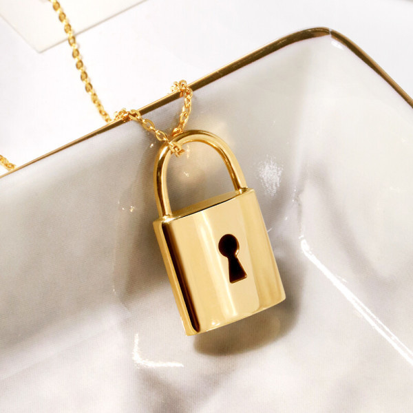 [오늘출발] 골드팡 14k 키홀자물쇠 펜던트 :행운주얼리/무료배송/고급선물패키지: