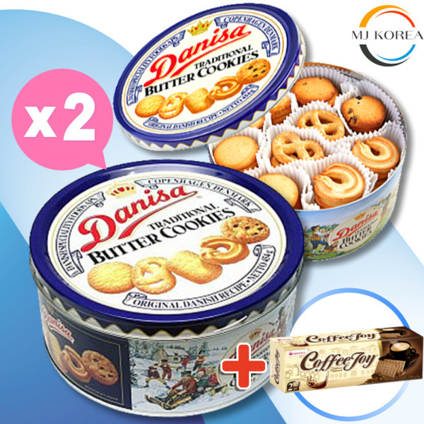 [오늘출발] 마요라 마요라 데니쉬 버터쿠키 454g 2개+커피조이 90g 1개 무료증정스낵간식 대용량과자 쿠키 선물용세트 추천