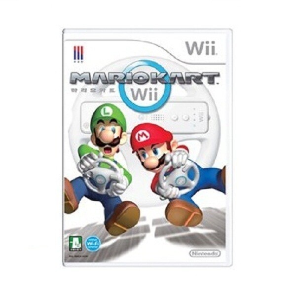 [오늘출발] Wii 중고 닌텐도wii 마리오카트 운전핸들 1개포함  알CD