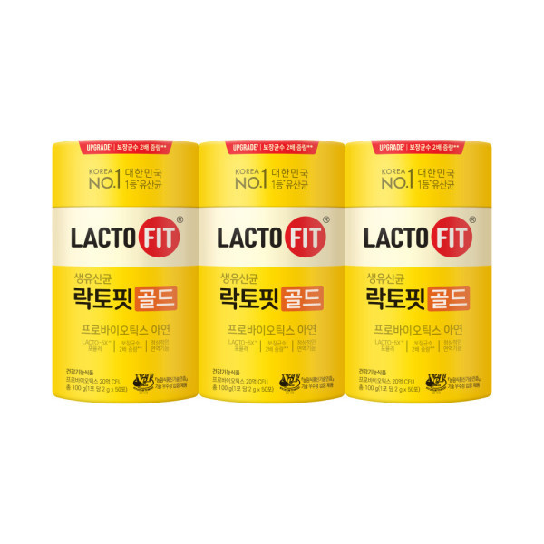 [오늘출발] 락토핏 락토핏 생유산균골드 3통 (150일분) / 보장균수 2배