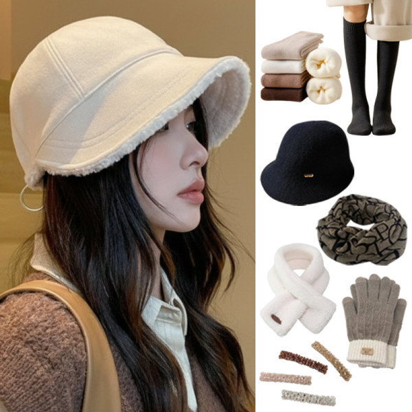(21%+20%)(사은품/할인)겨울준비 고급 모자 니트 벙거지 버킷햇 양말 머플러 헤어 땡처리  사은품/할인