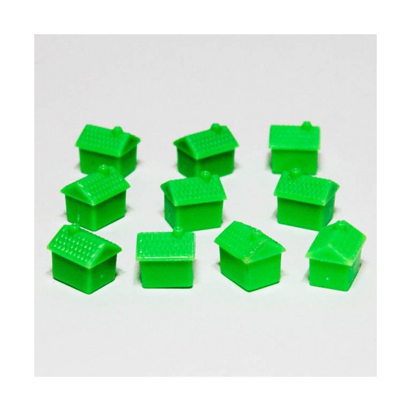 플라스틱 게임 피스토큰 빅하우스 그린10개 abs 체스 게임말 게임보드