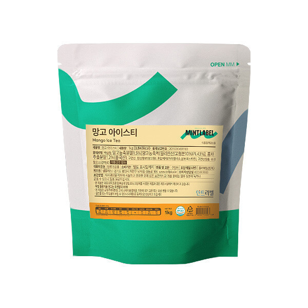 [셀플러스(식품)][오늘출발] 민트라벨 민트라벨 망고 아이스티 1kg