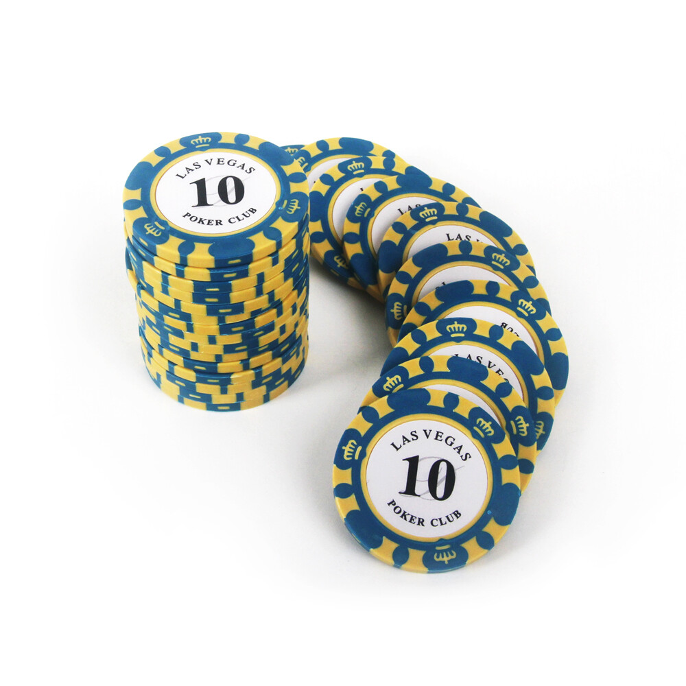 [오늘출발]카지노칩 포커칩 세트 세븐 카드 게임 홀덤 숫자칩 10 (25P)