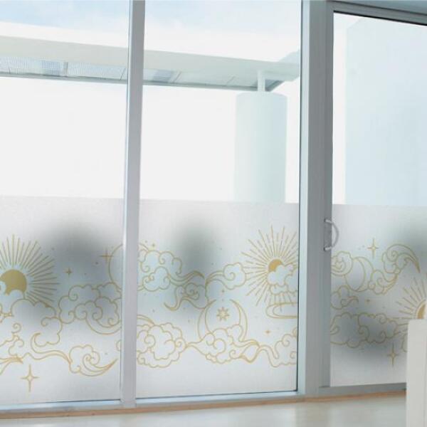 아트박스 (현대Hmall)아트박스/꾸밈 dc584_m-무점착유리시트_해와달그리고구름_글라스시트