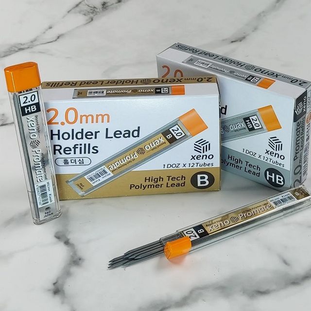 P2D 제노 XENO Promate 2.0mm 홀더샤프심 1다스 12통 문구 (주)아이플래너스