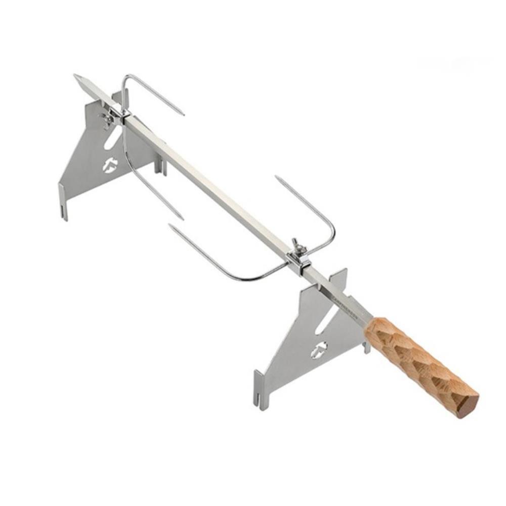 [오늘출발] 캠핑 회전 바베큐 통닭 대형 구이 꼬치 차박 휴대용꼬치 캠핑산적 갬성