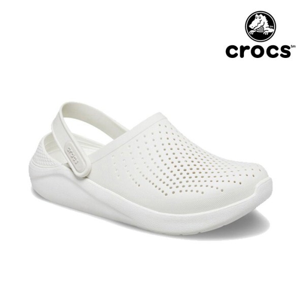크록스 남녀공용 라이트라이드 클로그 화이트 204592-1CV