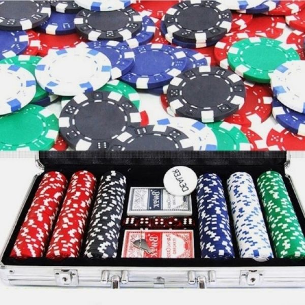 인디언포커 300p 500p 카지노 국제규격 카드 보드 게임 고급 칩 세트