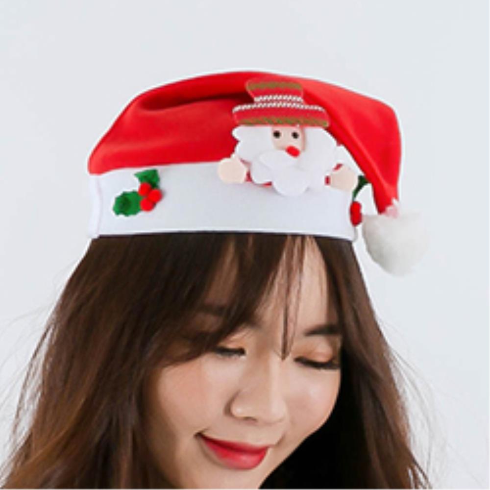 귀여운 산타모자 소형 영화관 아르바이트 봉사활동 노래자랑 축제 파티