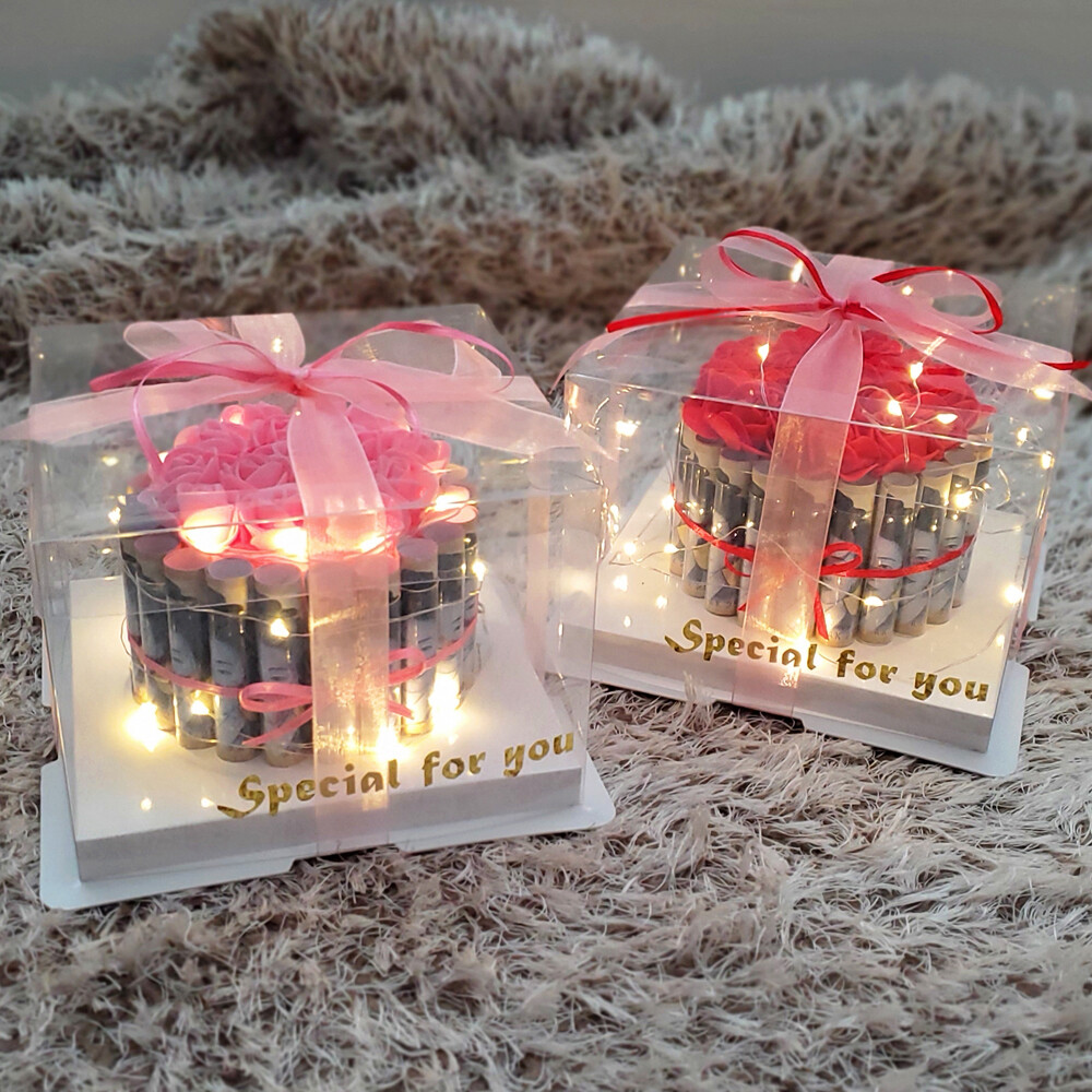 [오늘출발] 용돈박스 돈케이크 1단케이크 돈다발 부모님 어버이날 와이프 칠순 팔순 용돈 이벤트 선물 쇼핑백 무료제공