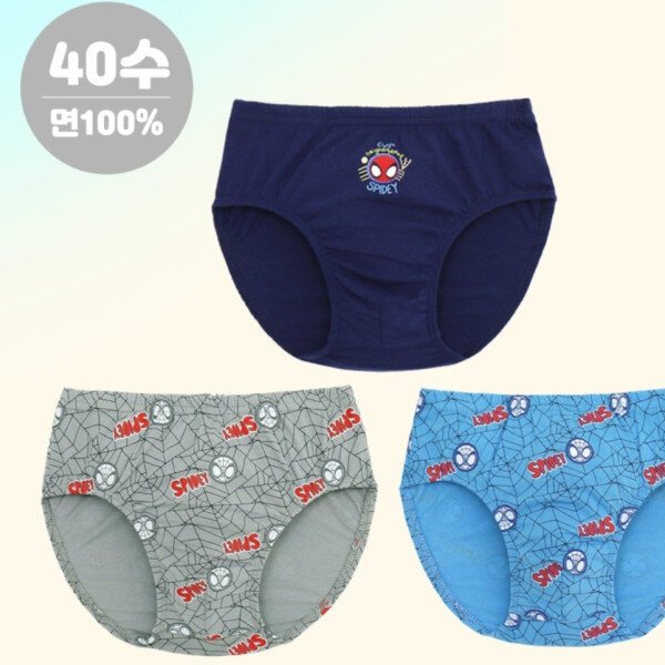 (레노마)스 파이더맨 남아 킹즈 삼각 3매 QD10M25887_HDD