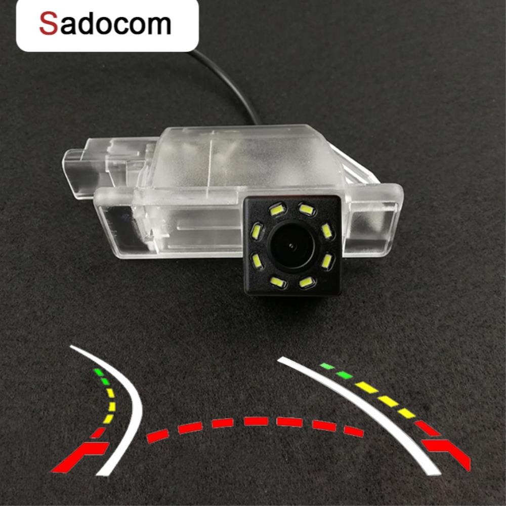 자동차 차량 후방 카메라 비디오 룸미러 모니터 무선 CCD Fisheye 4 8 12 Led 동적 밤 푸조 2008 208 301 3