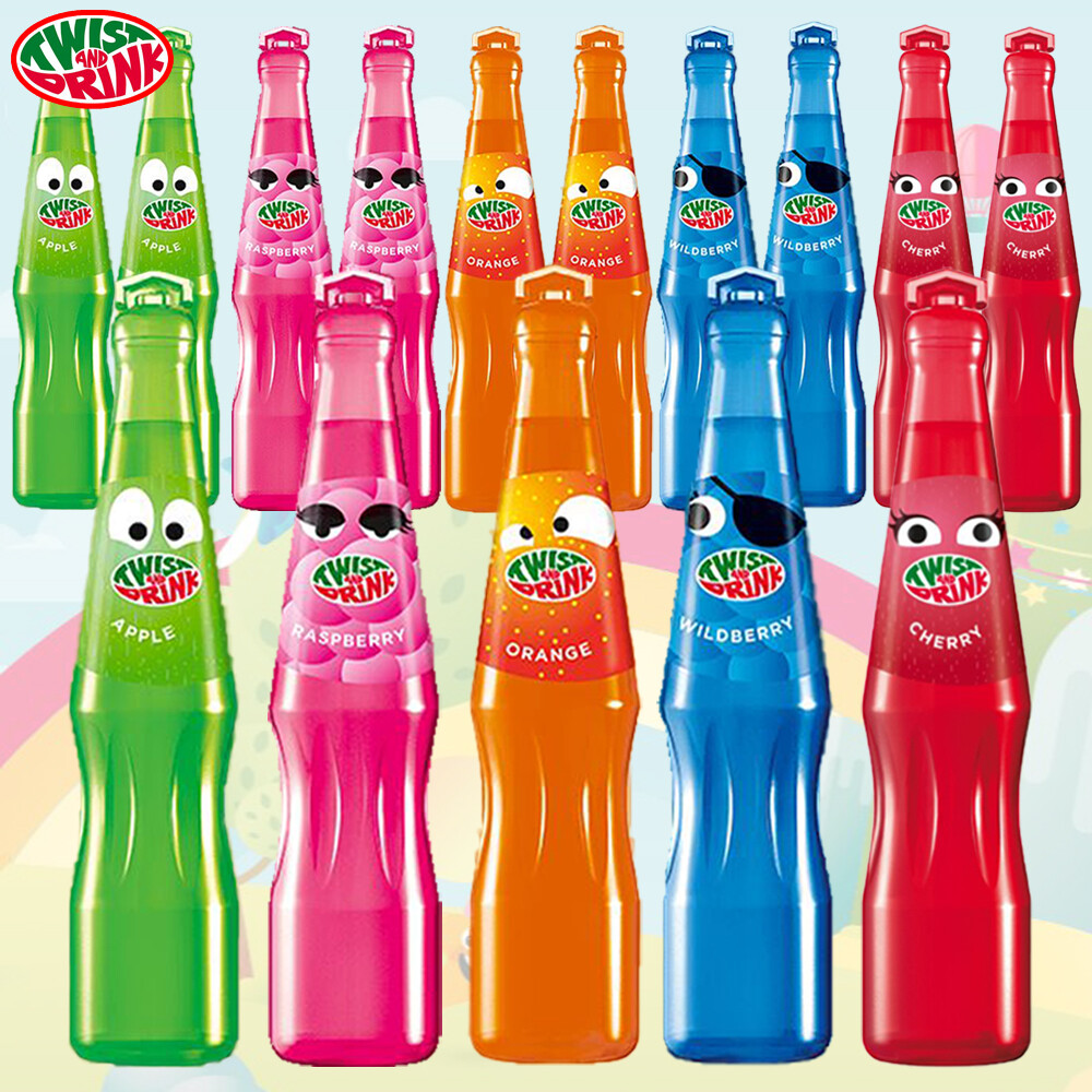 [오늘출발] 트위스트앤드링크 트위스트앤드링크200ml 사과 3개+라즈베리 3개+오렌지 3개+와일드베리 3개+체리 3개 (총15개) 어린이음료수