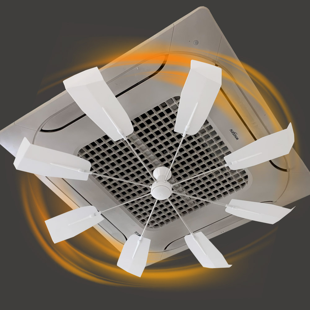 [오늘출발] 올트팬-화이트 시스템 에어컨 냉난방기 무동력 실링팬 공기순환기 윈드바이저 바람개비 순환팬 서큘레이터