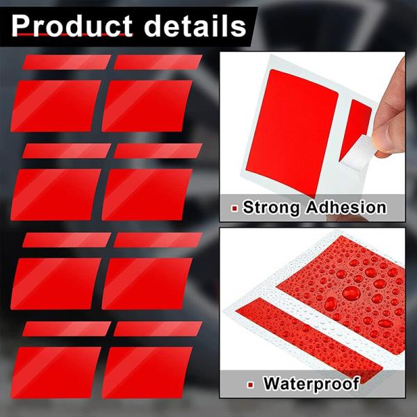 레이싱휠거치대 운전게임반사 자동차 휠 림 비닐 경고 스티커 해쉬 마크 스트라이프 레이싱 허브 데칼 액