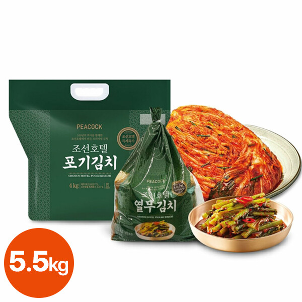 피코크 피코크 조선호텔 포기김치 4kg + 열무김치 1.5kg