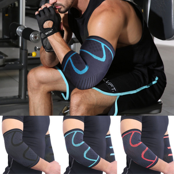 [오늘출발] 1+1 팔꿈치보호대 /총2p 1세트 테니스 배드민턴 농구 흘러내리지않은 짱짱한 니슬리브