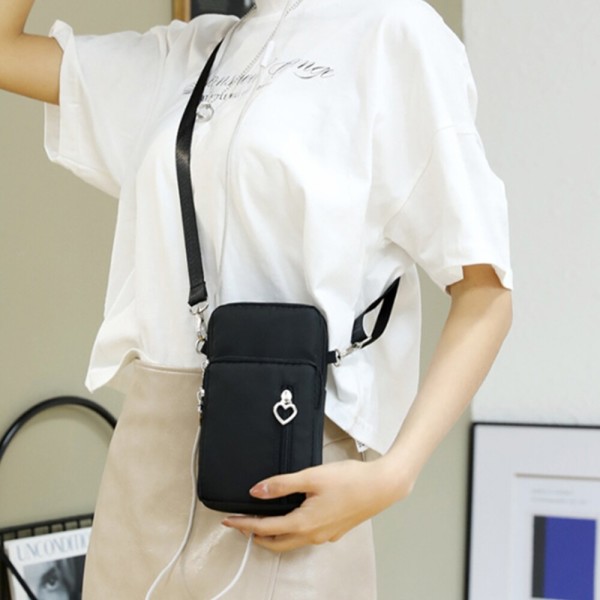 휴대폰 스마트폰 소지품 전자담배 카드지갑 수납 크로스백 미니 가방 하트고리 방수