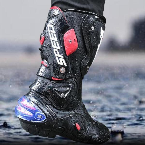 저스트파 SPEED PRO-BIKER 바이크 오토바이 보호 부츠 모토크로스 레이싱 신발 더트 사이클링 스포츠 보타