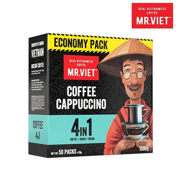 미스터비엣 미스터비엣 4in1 카푸치노 인스턴트 베트남커피 50T 대용량커피 사무실커피