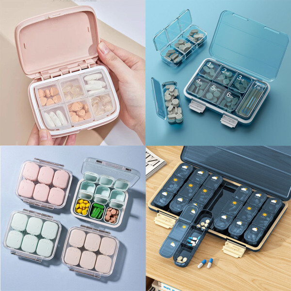 [오늘출발] 오즈리빙 휴대용 약통 알약 케이스 비타민 보관함 소분 크기 종류 순서 요일별 약정리함