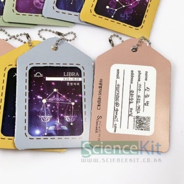 ai02 사이언스키트 야광별자리 네임태그 12인 과학실험키트 학교용세트 과학수업 체험교구