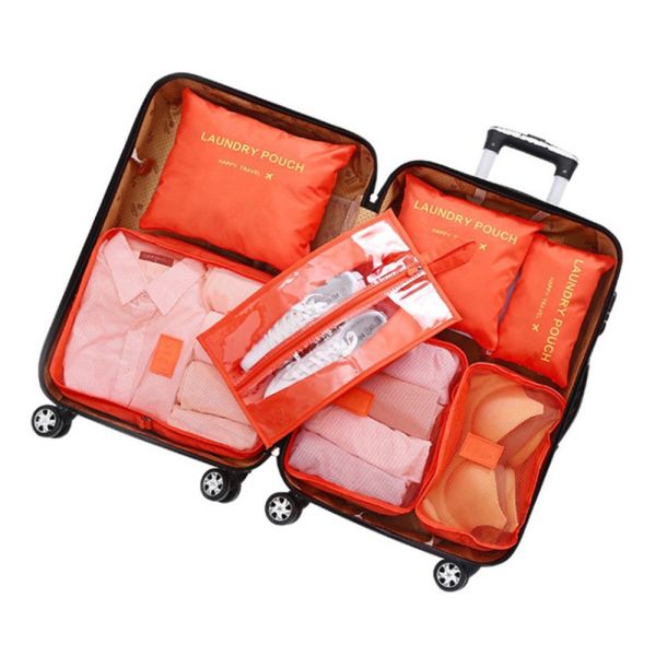 [오늘출발]여행용 파우치 7종세트 보조 정리 캐리어 하드