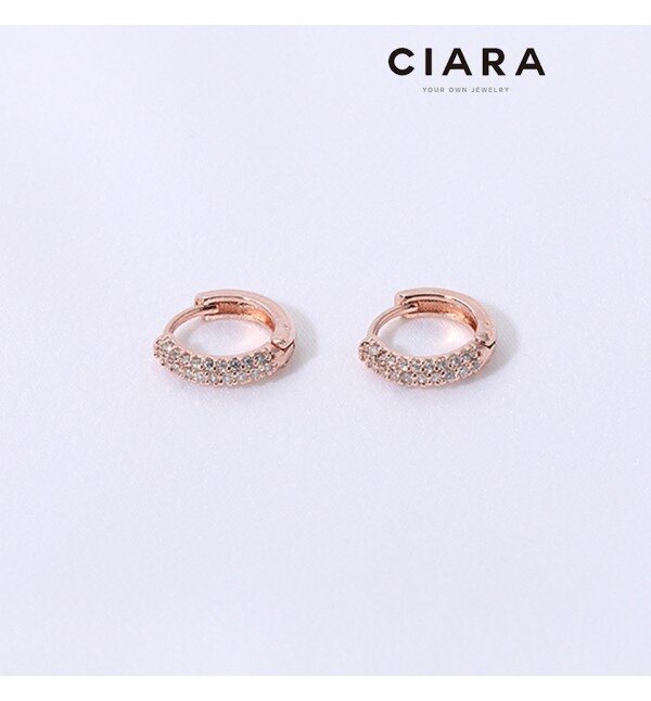 CIARA 14K Livorno 샤이닝풀스톤 원터치 귀걸이(GoldPlated)