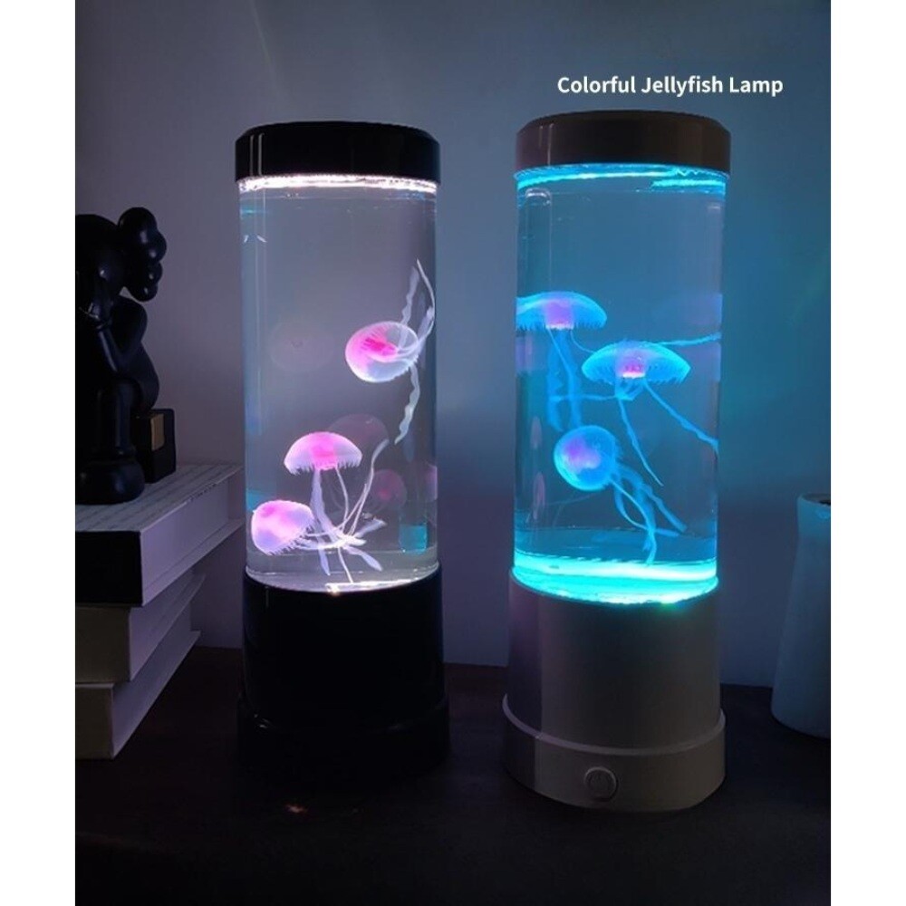 고양이 물멍 해파리 LED 캣플릭스 가짜 어항 수족관 무드등 조명