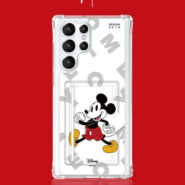 [신세계백화점]디자인스킨 (신세계김해점)디즈니피닉스 프로 카드슬롯-미키마우스/레터링ITM26860-갤럭시S23울트라S23플러스S23