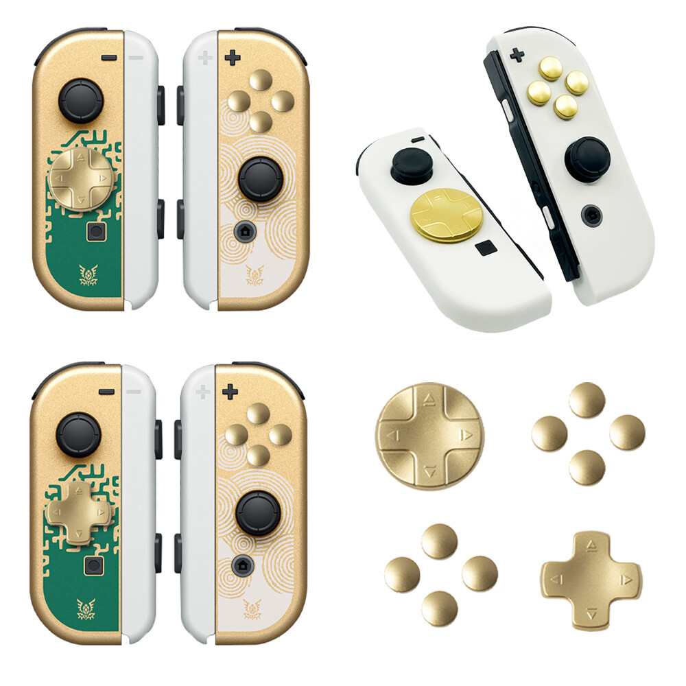 [오늘출발]닌텐도 스위치 조이콘 버튼커버 키 캡 아키토모 젤다의전설 티어스오브더킹덤 골드