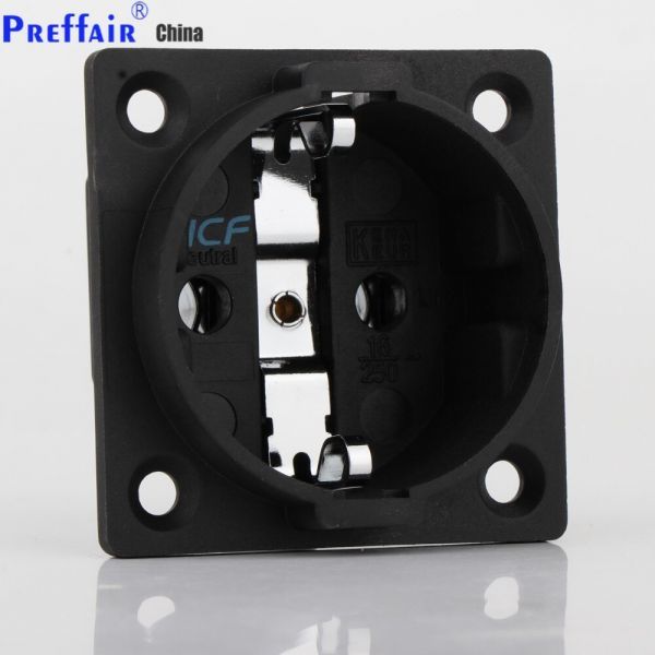 도금 로듐/골드 중립 구리 FI-E30 AC 250V 16A EU 유로 2 핀 IEC 입구 전원 Uitimate HSchuko 섀시 소켓