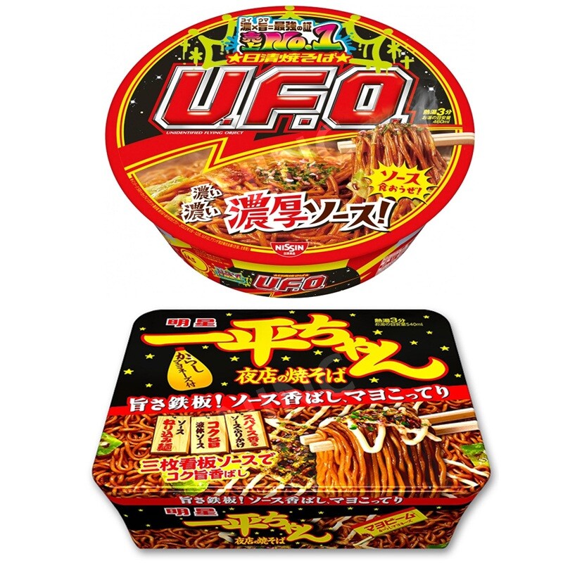 일본 야키소바 UFO 컵라면 12개 세트 닛신 잇페이짱 야끼소바-A.닛신 UFO 야끼소바x12개