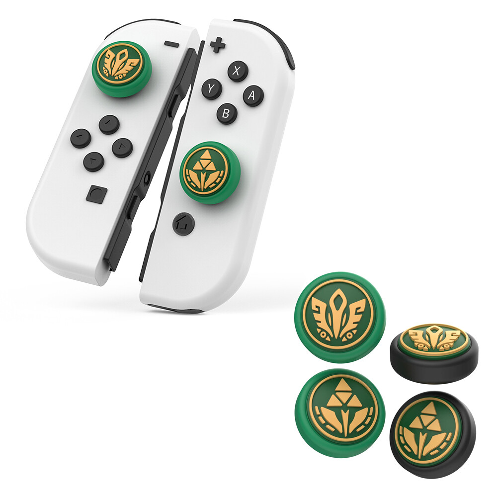 [오늘출발] 닌텐도 스위치 조이콘 스틱커버 키 캡 이이네 젤다의전설 티어스오브더킹덤 테마