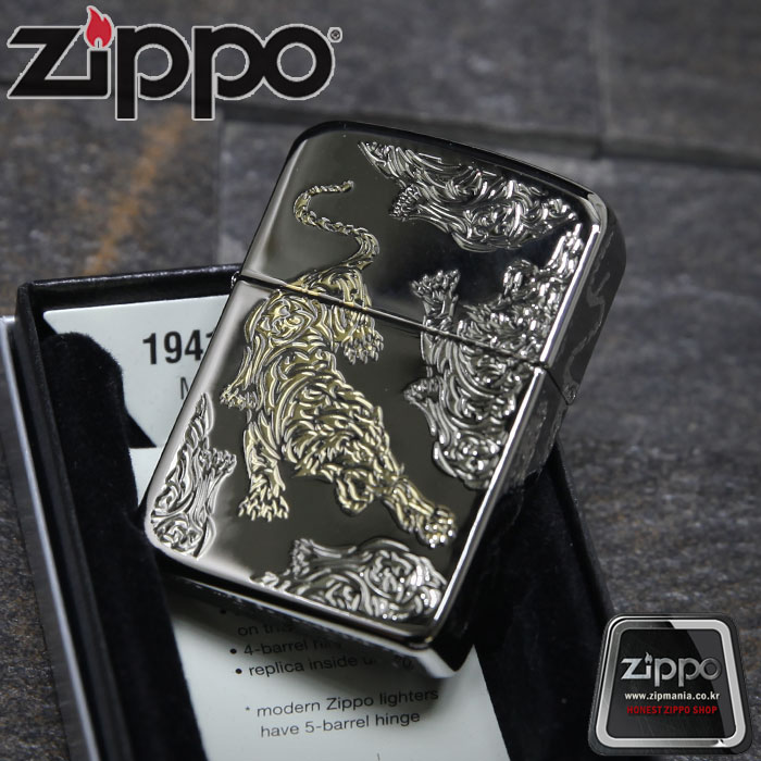[신명글로빅스]지포(라이터오일) 지포라이터/1941 타이거 블랙/조각제품/레이저각인/이니셜각인/