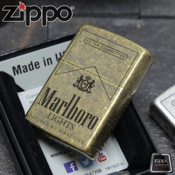 [신명글로빅스]지포(라이터오일) 지포매니아클럽/커스텀-말보로 라이트/사은품/추가각인/정품지포