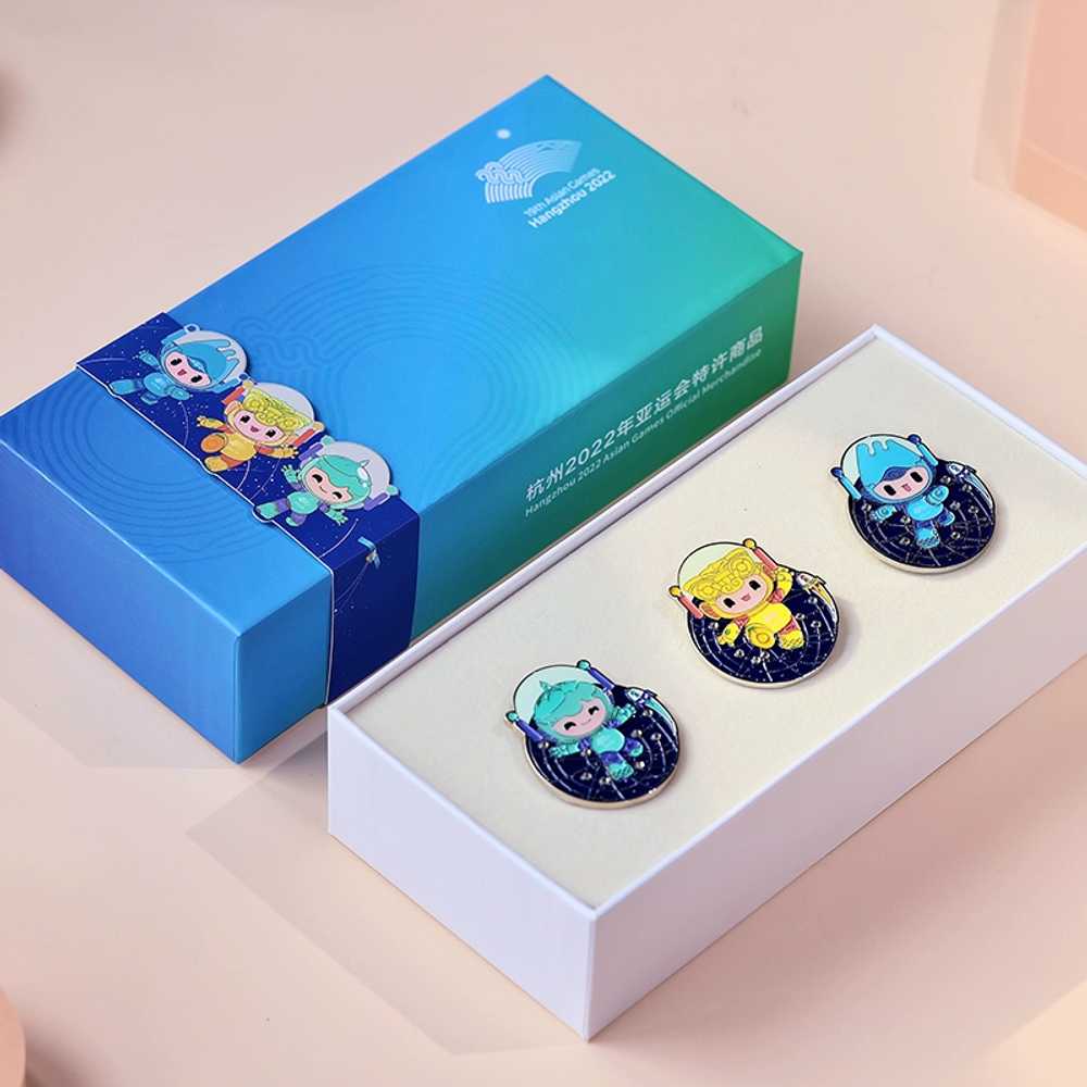 [해외] 항저우 아시안 게임 마스코트 배지 기념 엠블럼 세트