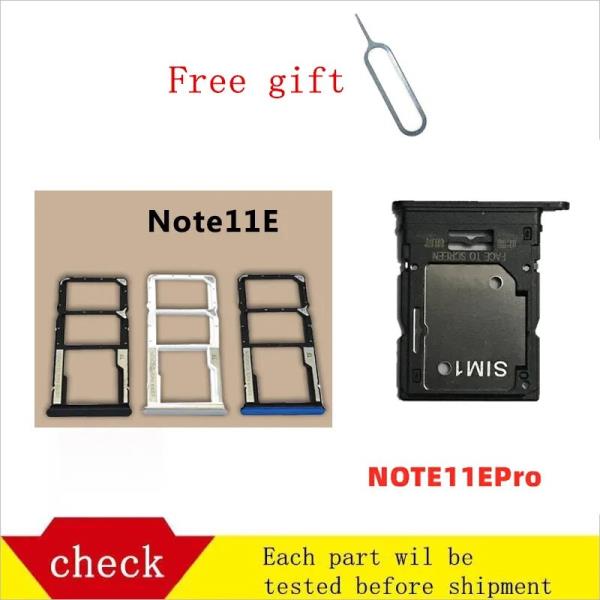 [해외] SIM 카드 트레이 심 카드홀더 슬롯 어댑터 및 마이크로 SD 홀더 무료 배출 핀 키 포함 Redmi Note11E