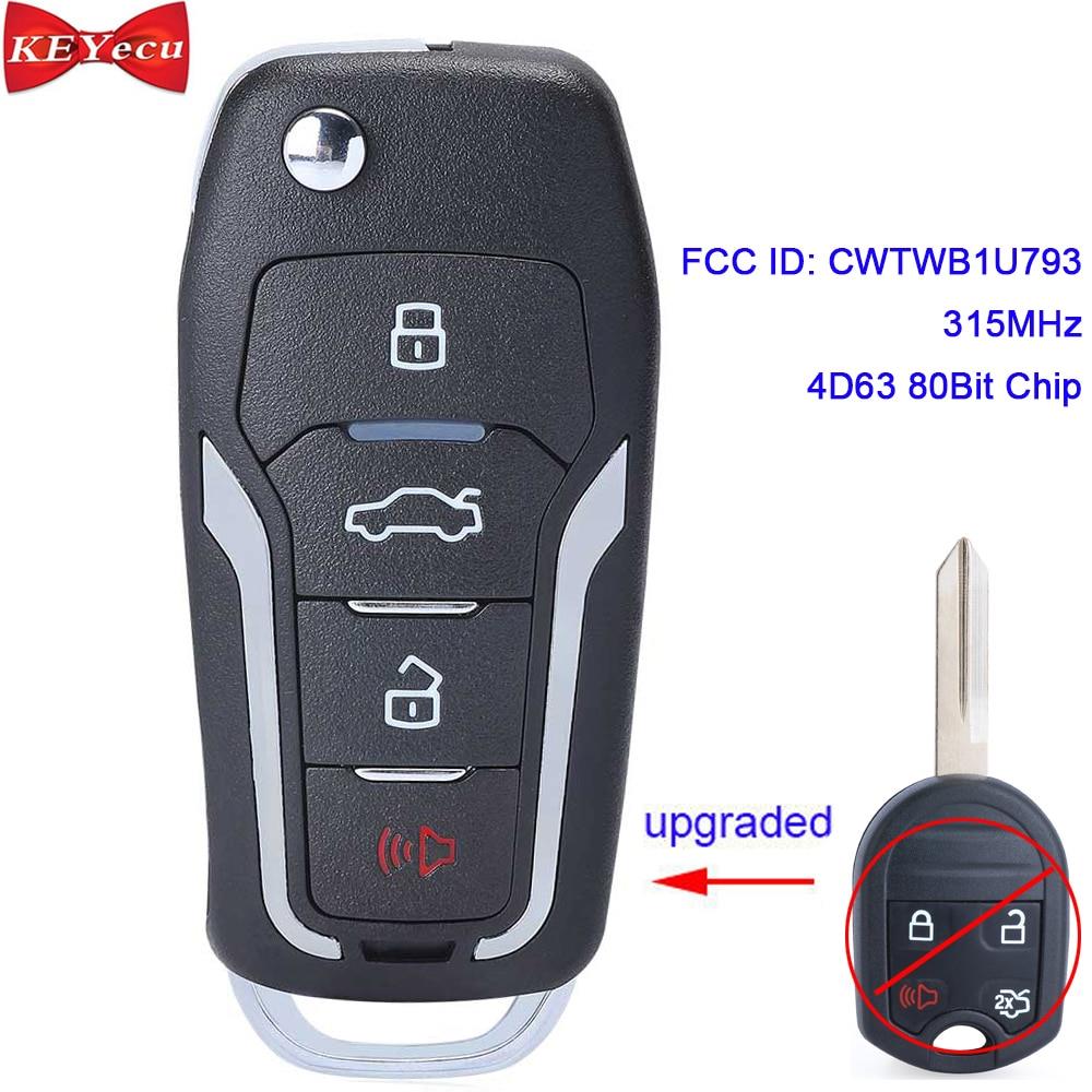 자동차 키 스마트 KEYECU 업그레이드 원격 포브 포드 엣지 이스케이프 익스페디션 익스플로러 플렉스 포커