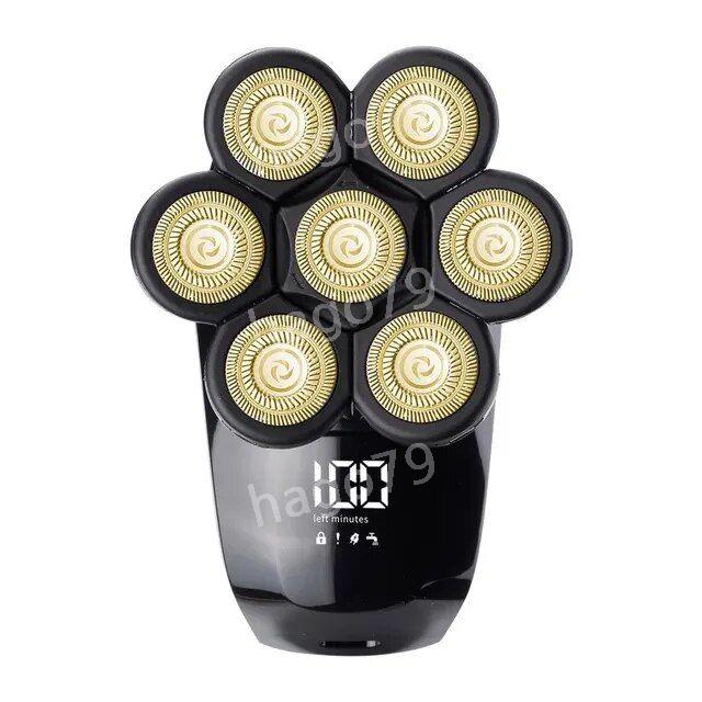 7D 삭발기 머리 커트 대머리 남성 전기 면도기 충전식 면도 수염 나이프 1. golden standard