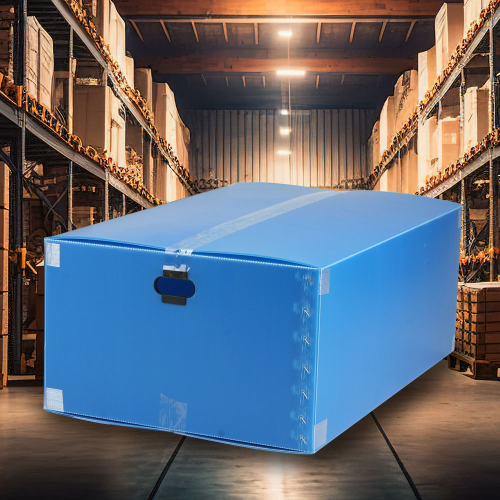 쇼픽온 이사박스 10호/플라스틱 단프라 이삿짐박스 대형 pp 상자 수납함 물류창고 다용도 정리함 포장 택배 원룸