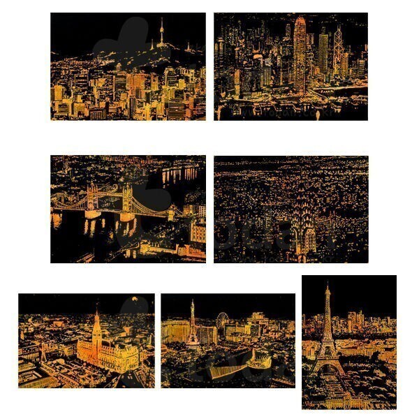 세계 야경 스크레치 페이퍼 대 라스베가스