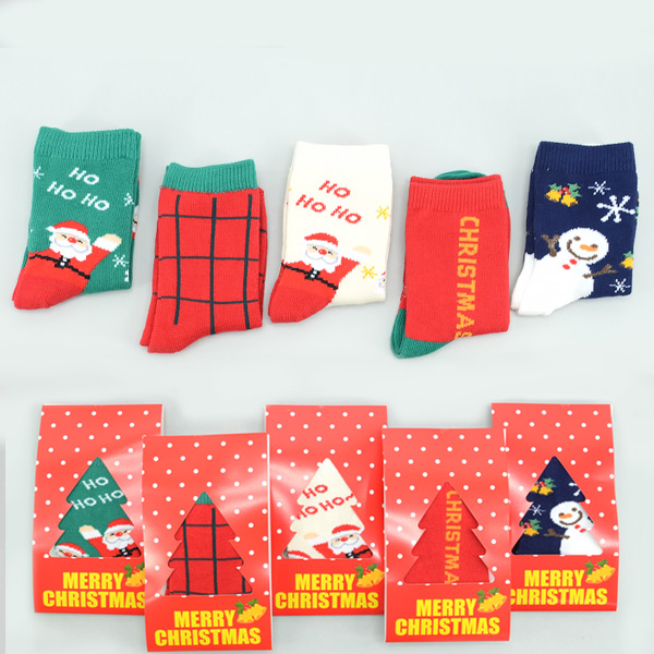 꼼지 보리보리/꼼지 J호이산타(5족)세트 유아 아동 크리스마스양말